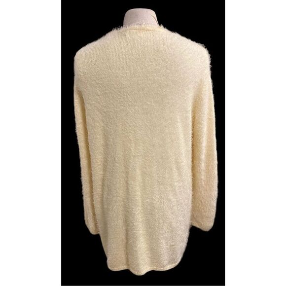 NWT Idem Ditto Open Cardigan Ivory Size L Front Pockets SOFT - Picture 5 of 12
